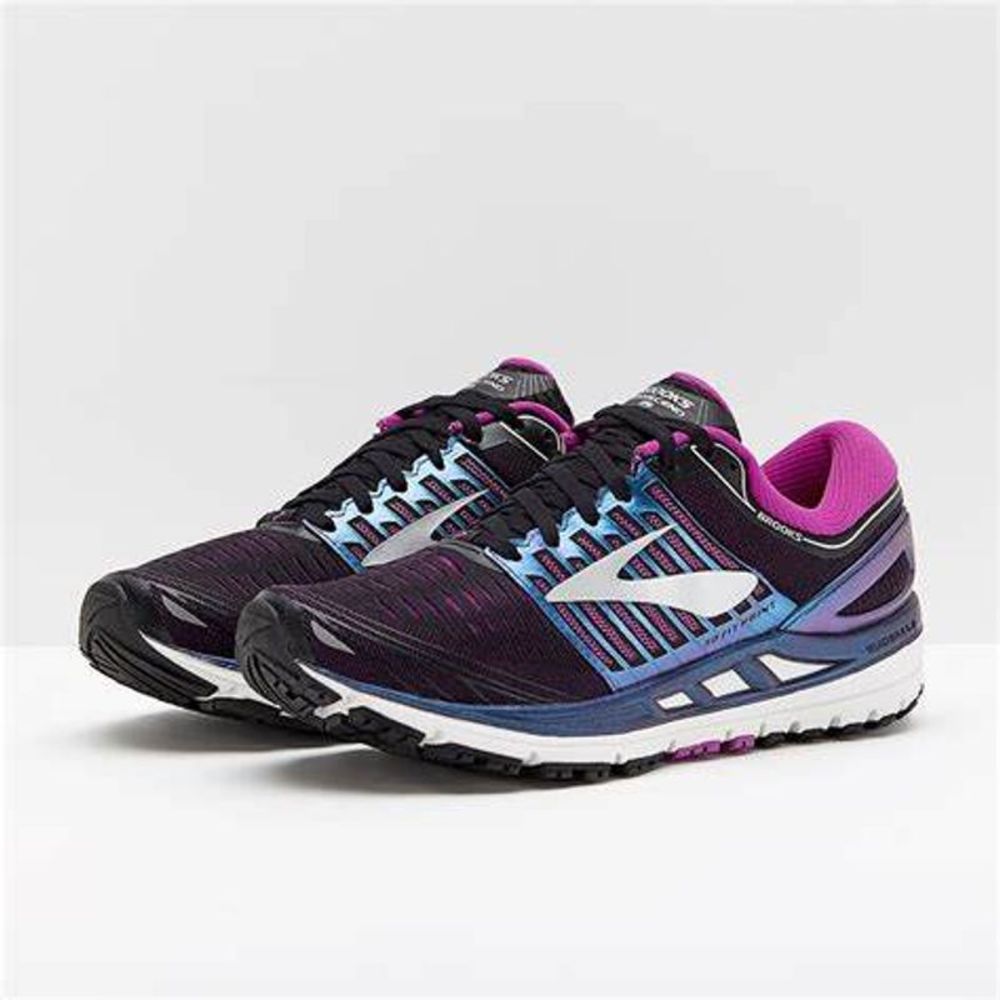 Brooks Transcend 5 Purple Black Running Shoes - Picture 1 of 7
